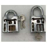 (2)  Abus Cut Away Padlock Salesman Samples