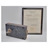 Yale Prison Door Lock Mechanism With A Framed Lett