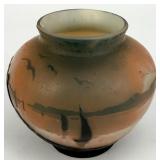 Antique French Muller Freres Cameo Glass Vase With