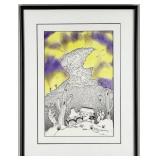 1993 Troy L. Whitethorne Native American Ink & Wat