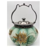 Antique Mt. Washington Glass Crown Milano Melon Sh