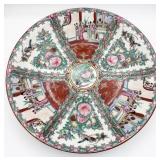 Vintage Large Chinese Famille Rose Porcelain Plate