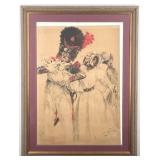 1903 Maurice Neumont Grenadier And The Child Poste