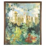 Signed 'Lismore Castle' Oil On Canvas Painting