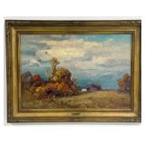 1919 T.C. Steele 'After The Storm' Oil On Canvas