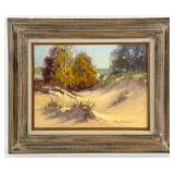 1978 Robert Hoffman 'Dunes Scene' Oil On Canvas