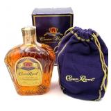 Unopened Bottle Of 1971 Crown Royal Blended Canadi