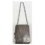 Antique Art Nouveau Sterling Silver Compact/Coin P