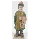 Antique 7-3/4' Tall Tang Dynasty Sancai Glazed Po