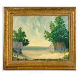 1961 L.W. Gallagher 'Indiana Dunes' Oil On Board