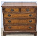 Antique Mahogany Five-Drawer Bachelor's Chest