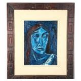 1969 Aad Dan Der Heyde Moorea 'Portrait In Blue'
