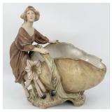 Antique Royal Dux Bohemia Art Nouveau Porcelain Fi