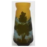 1990's Galle Reproduction Carved Art Nouveau Style