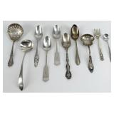 Lot Of Ten Mixed Pattern Sterling Silver Flatware