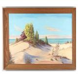 Alice Adamson 'Duneland Elevation' Oil On Canvas