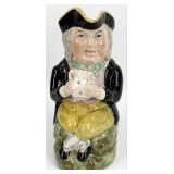 Antique English Staffordshire 'Man In Tricorn Hat