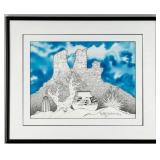 1993 Troy L. Whitethorne Native American Ink & Wat