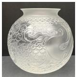Lalique France 'X'Ian' 7-1/2' Clear & Frosted D