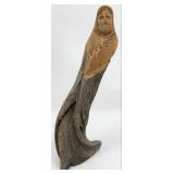 1994 John Tollardo 'St. Francis' Hand-Carved Ced