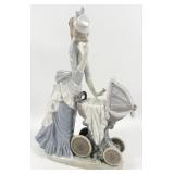 Retired Lladro 'Baby's Outing' Porcelain Figure