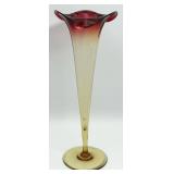 Circa 1885 New England Glass Company Amberina Trum