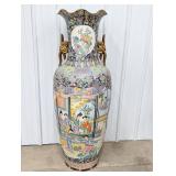Monumental 5 Foot Tall Chinoiserie Chinese Porcela