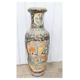 Monumental 5 Foot Tall Chinoiserie Chinese Porcela