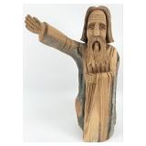 1995 Leonardo Salazar 'Moses' Hand-Carved Cedar