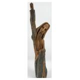 1995 Leonardo Salazar 'Moses' Hand-Carved Cedar