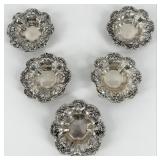 Set Of 5 Reed & Barton Francis I Sterling Silver N