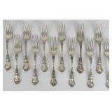 12 Piece Gorham Sterling Silver 'Baronial-Old' P