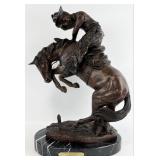 Frederic Remington 'Rattlesnake' Bronze Sculptur