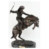 Bronco Buster Bronze Statue After Frederic Remingt