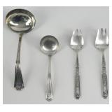 Lot Of Four Mixed Pattern Sterling Silver Flatware