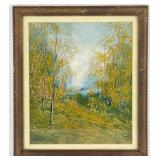 Walter Eyden 'Woodland Fog' Gouache On Paper Pai