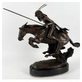 After Frederic Remington 'The Cheyenne' Bronze S