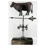 Copper Finish 'Cow' Three Dimensional Figural We