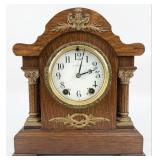 Antique Seth Thomas 8-Day City Style Oak Mantle Cl