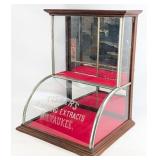 Fisher's Flavoring Extracts Curved Glass Storefron