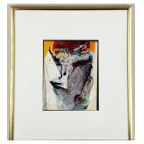 1984 Robert Kaupelis Abstract Figure Acrylic Paint