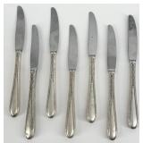 Set Of Seven Sterling Silver Heirloom 'Heiress'