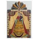 1993 Our Lady Of The Rosery Retablo By Artist Gust