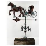 Copper Finish 'Horse & Carriage With Driver' Thr