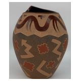 Jody Naranjo Santa Clara Puebo Etched Pottery Pot