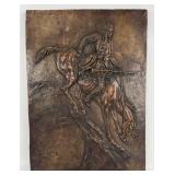'Mountain Man' Bronze Wall Plaque After Frederic