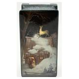 Vintage Russian 'Silver Hoof' Lacquered Paper Ma