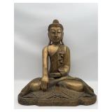 Vintage Large Gilded Timber Buddha Statue