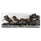 Large 'Stagecoach' Bronze Sculpture After Charle
