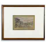 Walter Shirlaw Bringing Cows To The Barn Watercolo